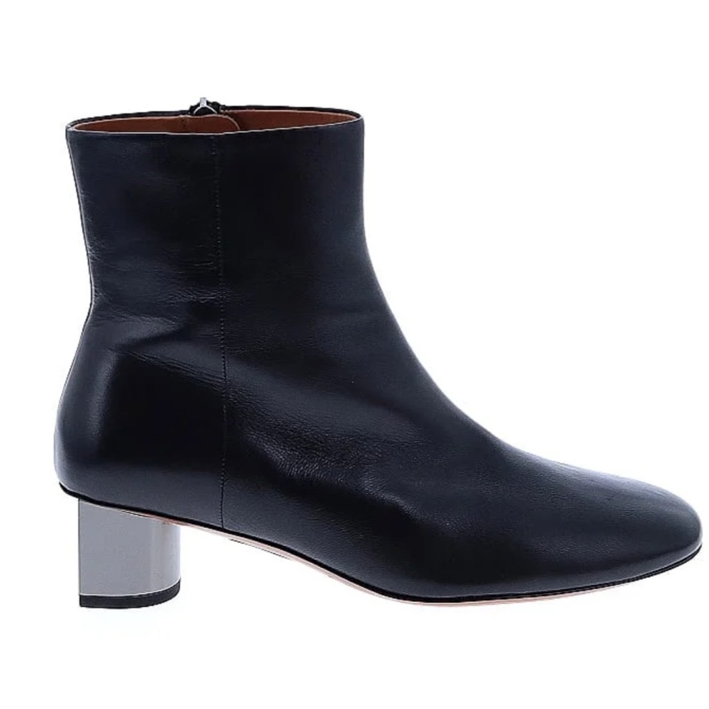 Robert Clergerie Paris soft black leather boots with block heel NEW SIZE 38 or 8